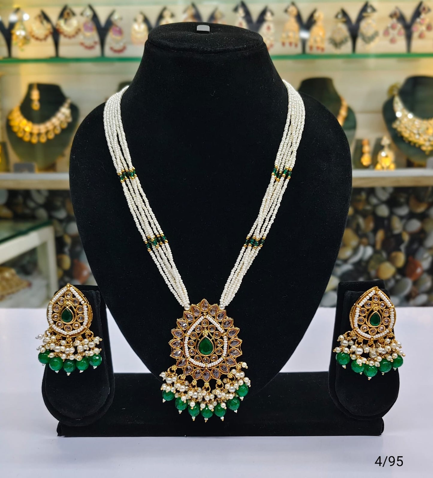 Gold Plated Long Jewellery Set