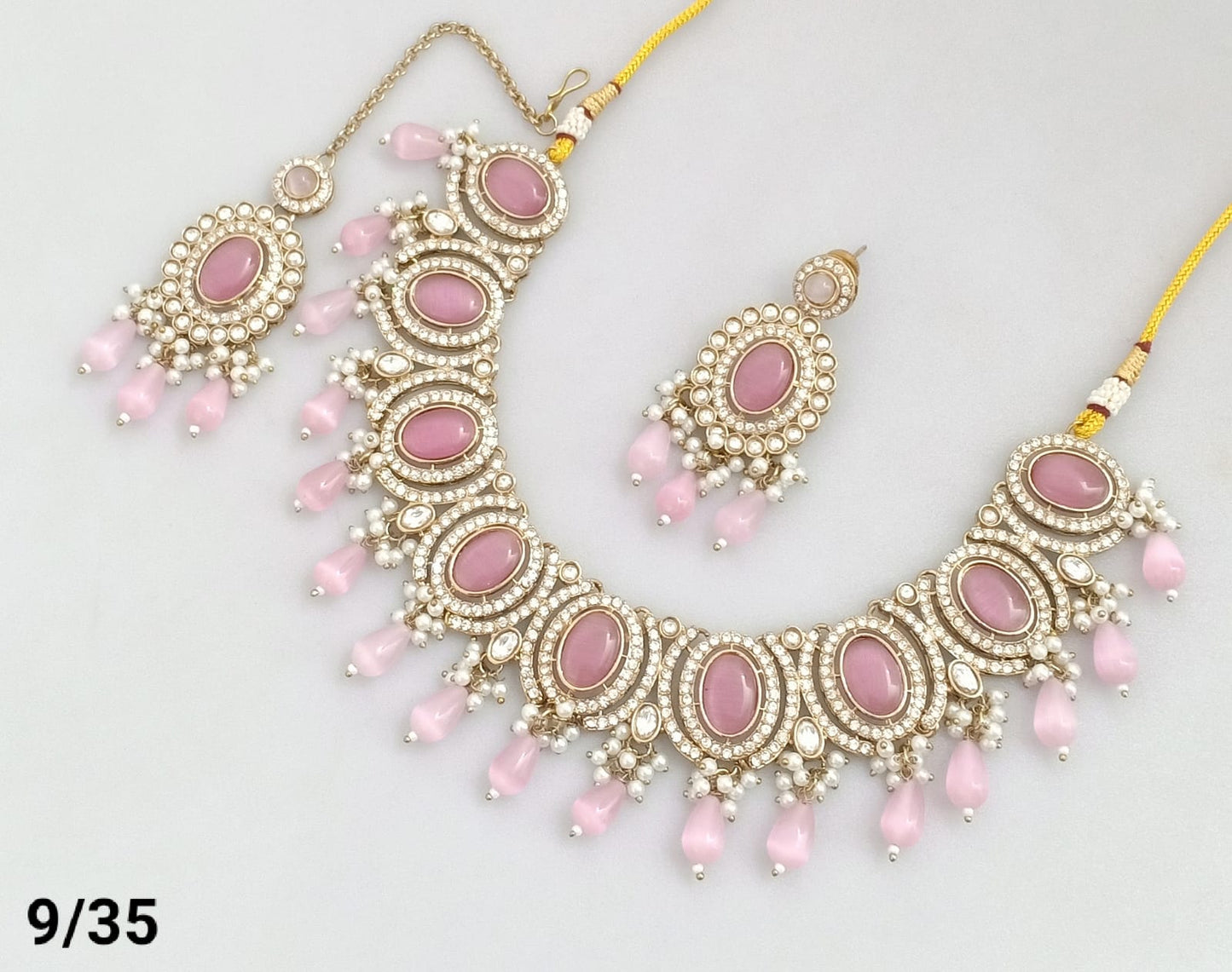 Antique Gold Plated Choker Necklace Set