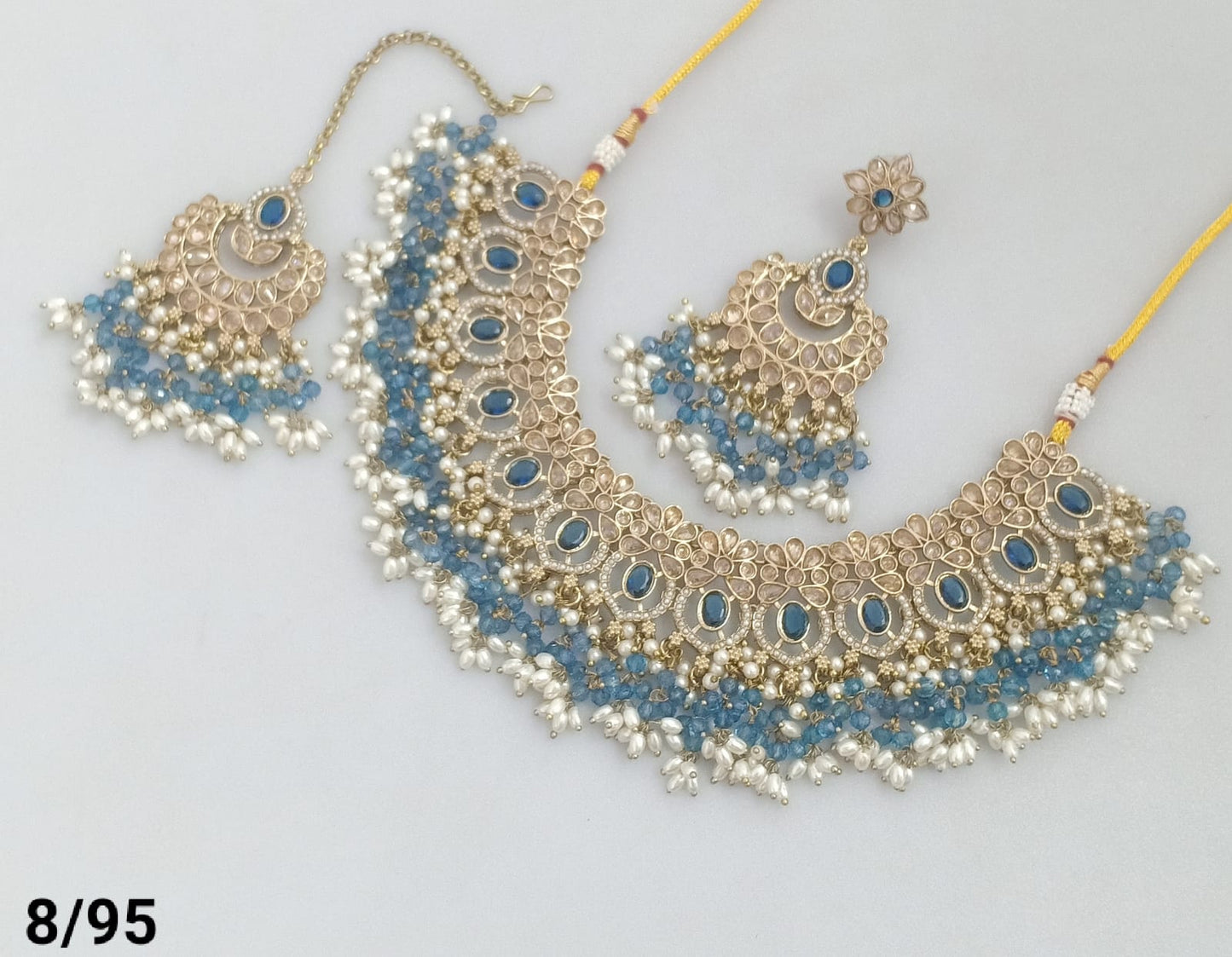 Antique Gold Plated Choker Necklace Set