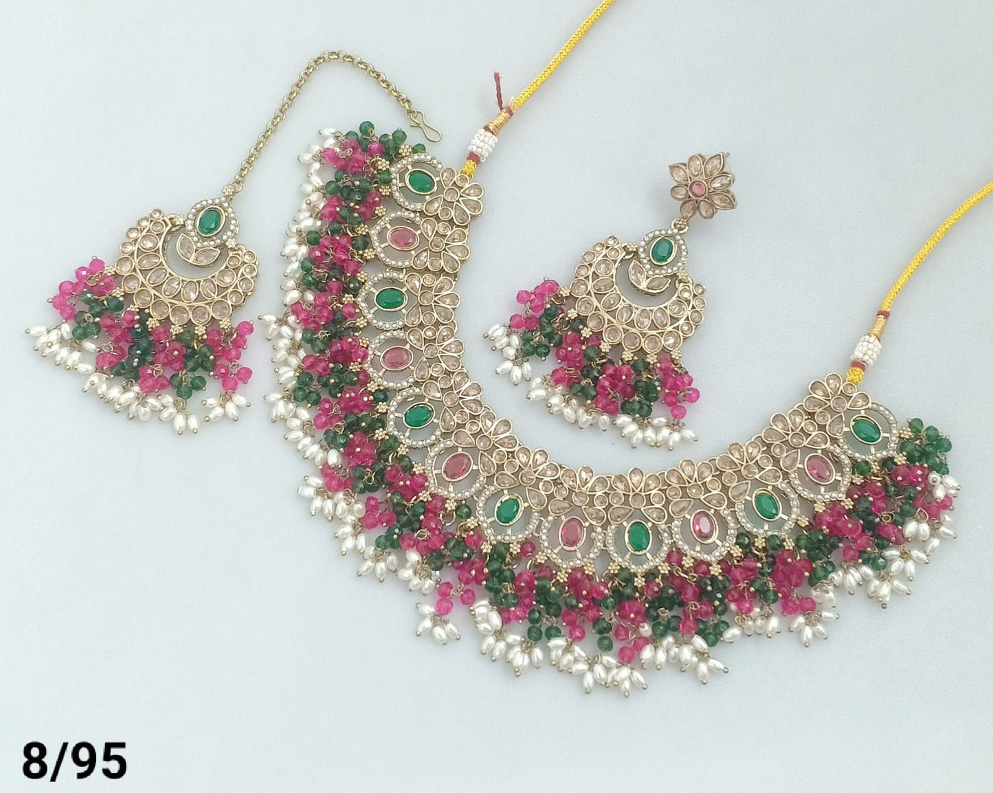 Antique Gold Plated Choker Necklace Set