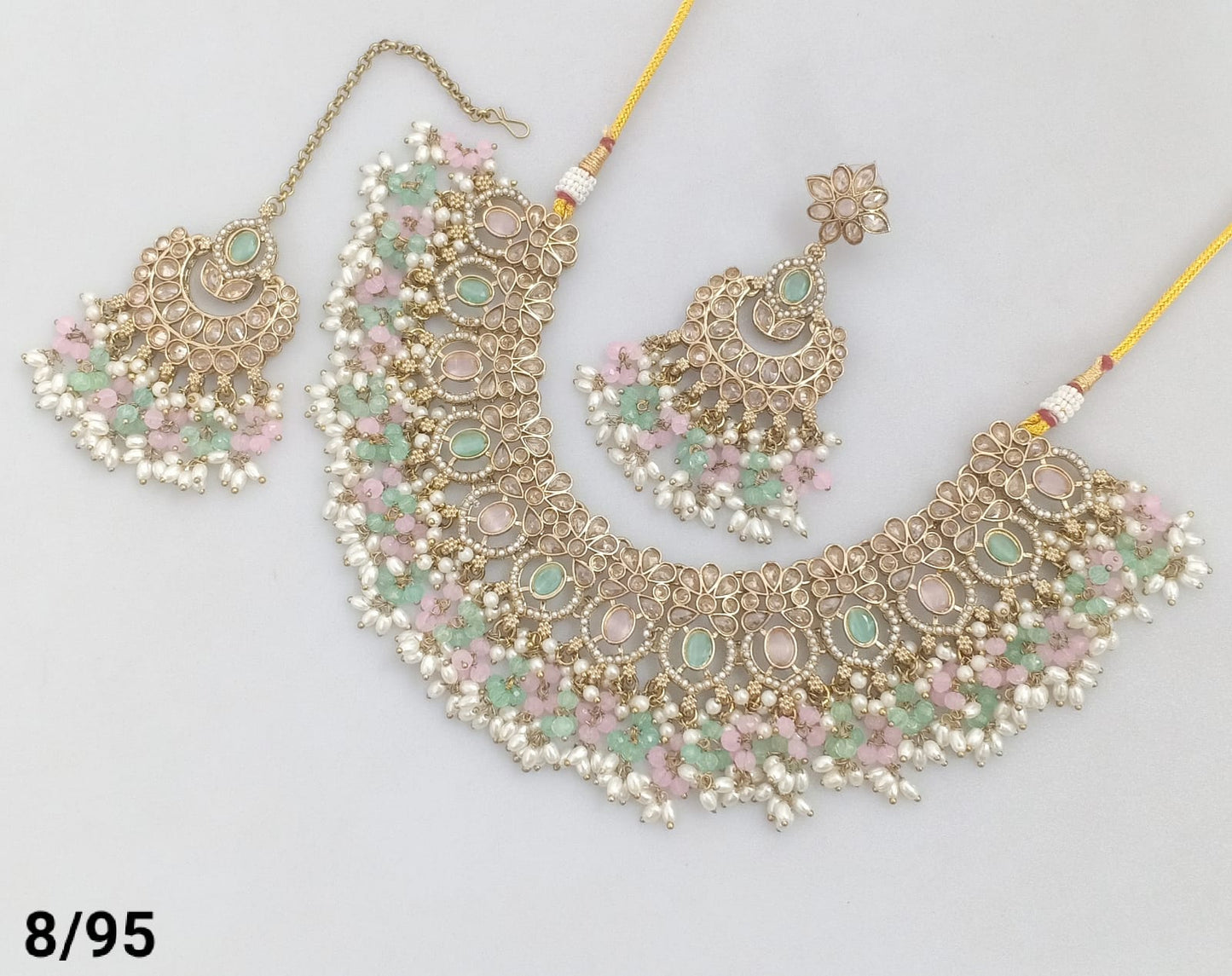 Antique Gold Plated Choker Necklace Set