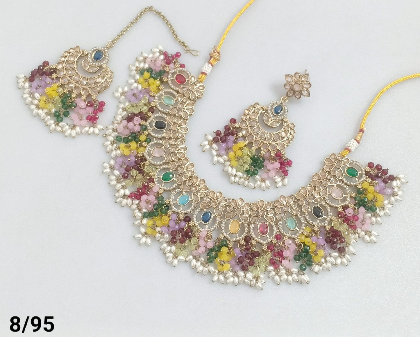 Antique Gold Plated Choker Necklace Set