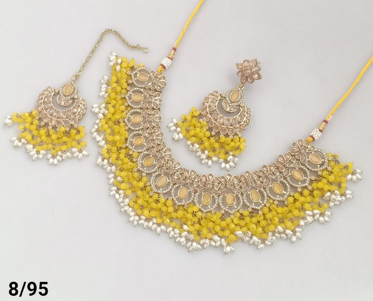Antique Gold Plated Choker Necklace Set