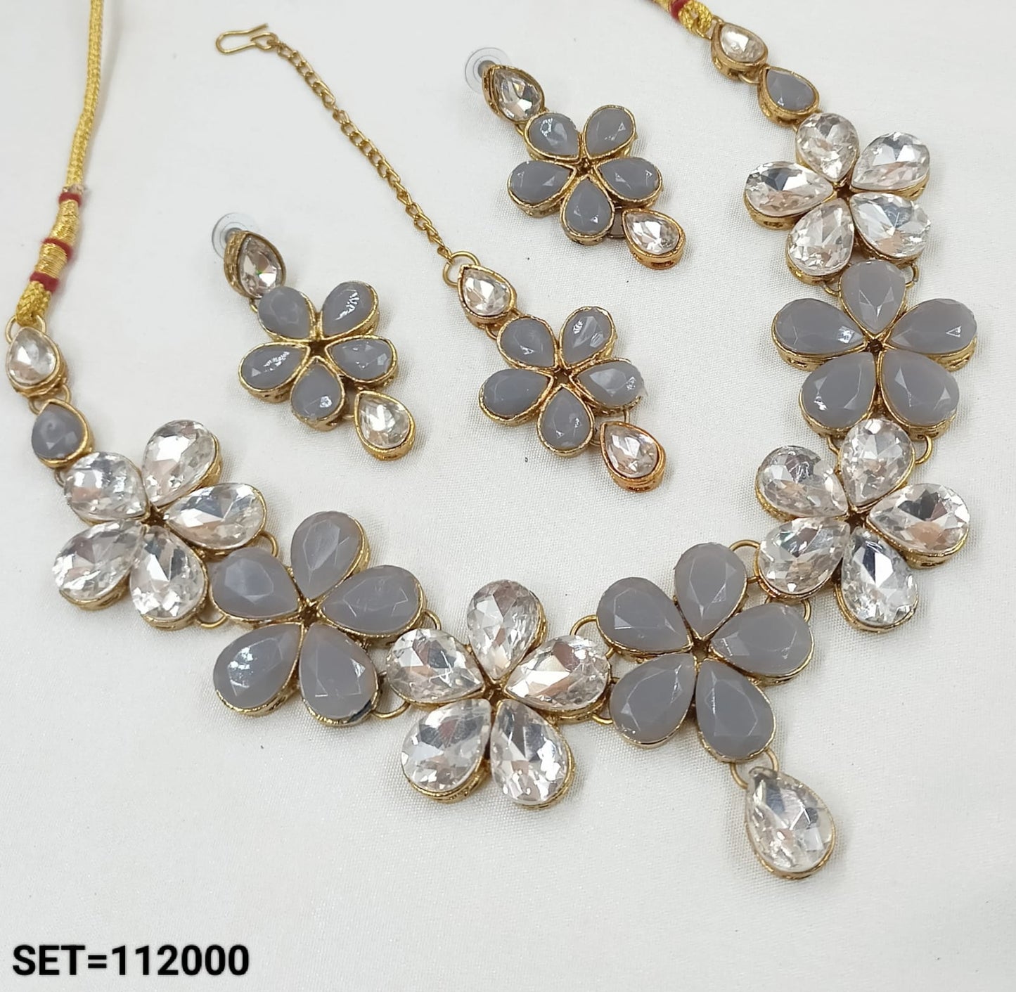 Antique Gold Plated Choker Necklace Set