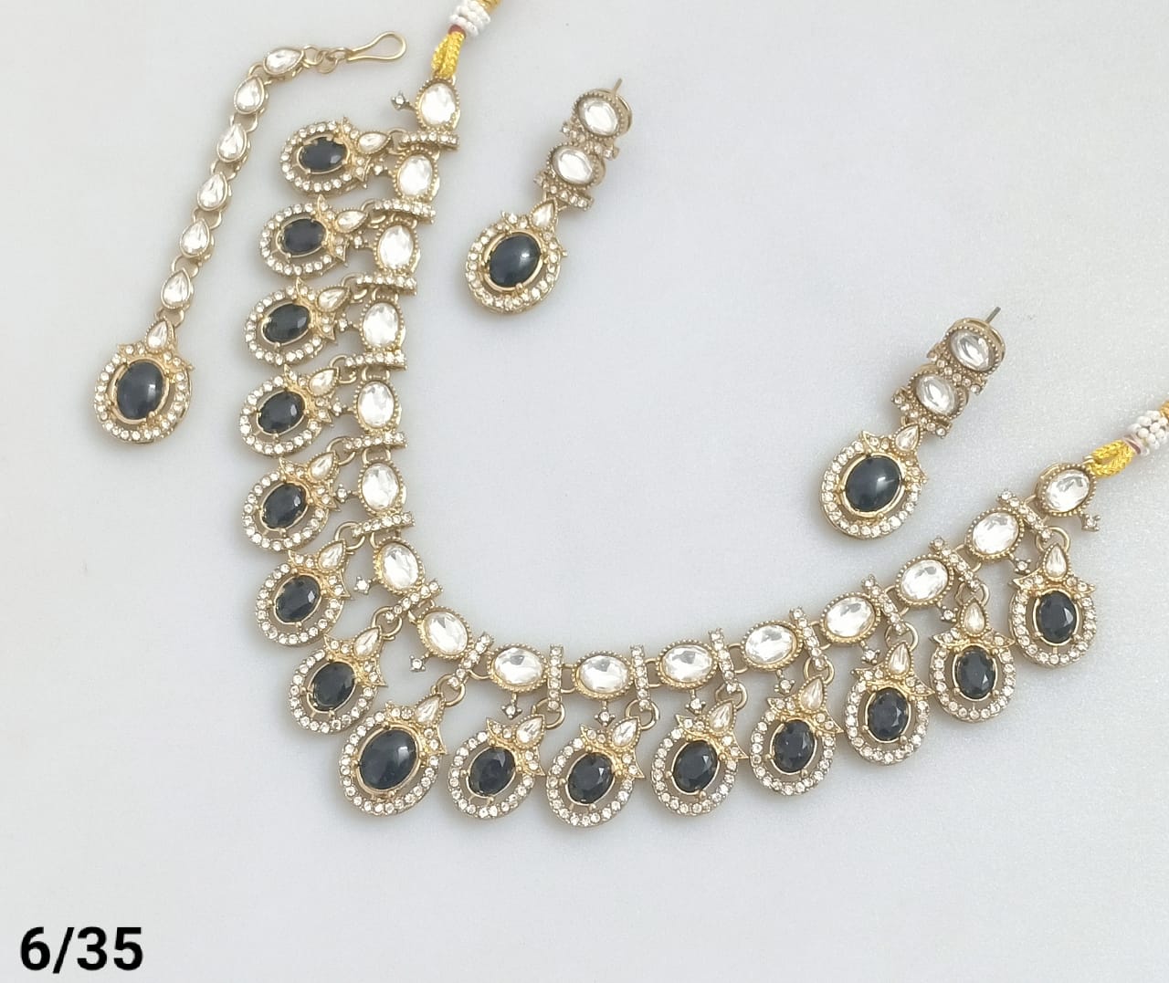 Royal Kundan-Style Necklace and Earring Set – Lucentemarket