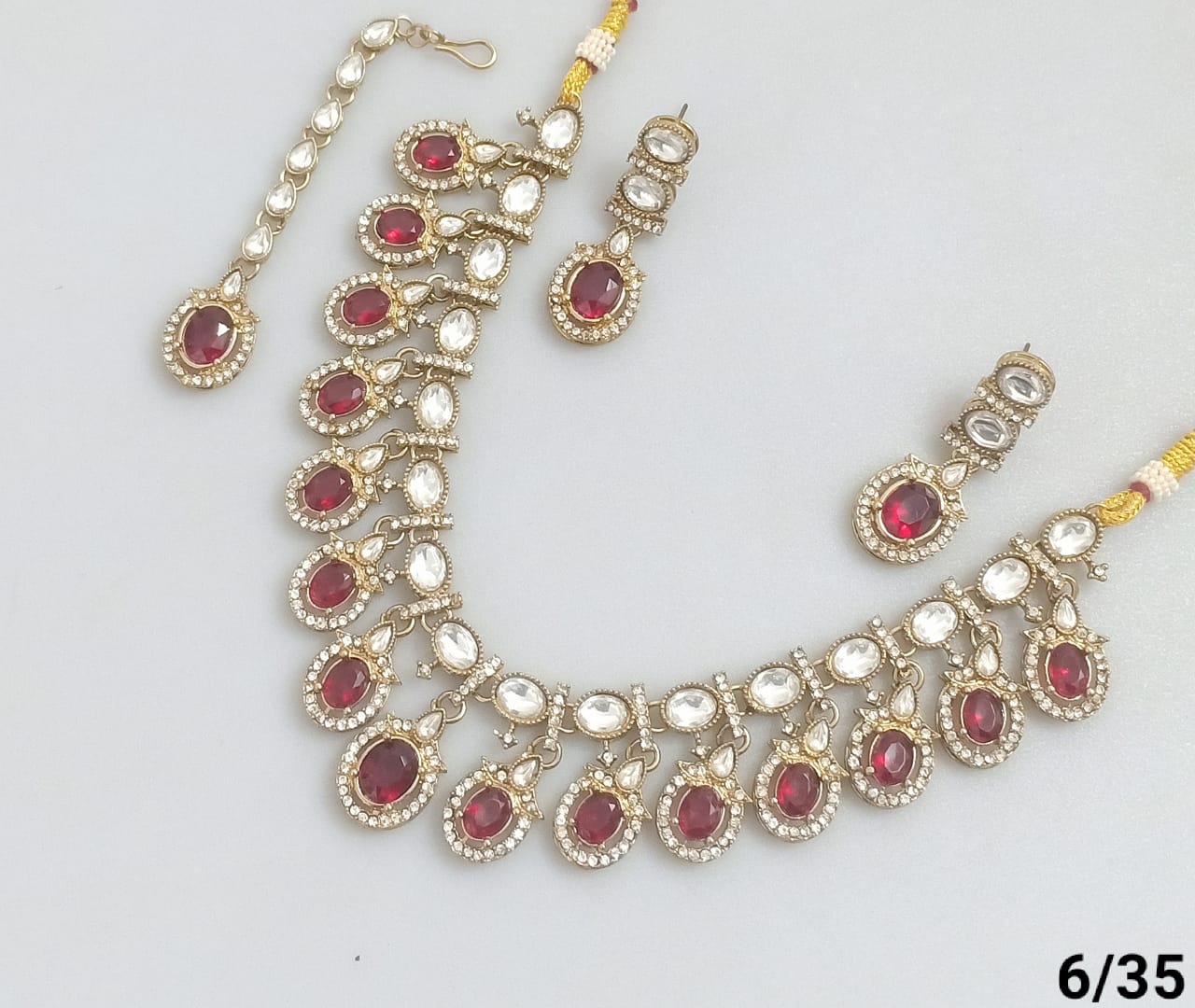 Royal Kundan-Style Necklace and Earring Set – Lucentemarket