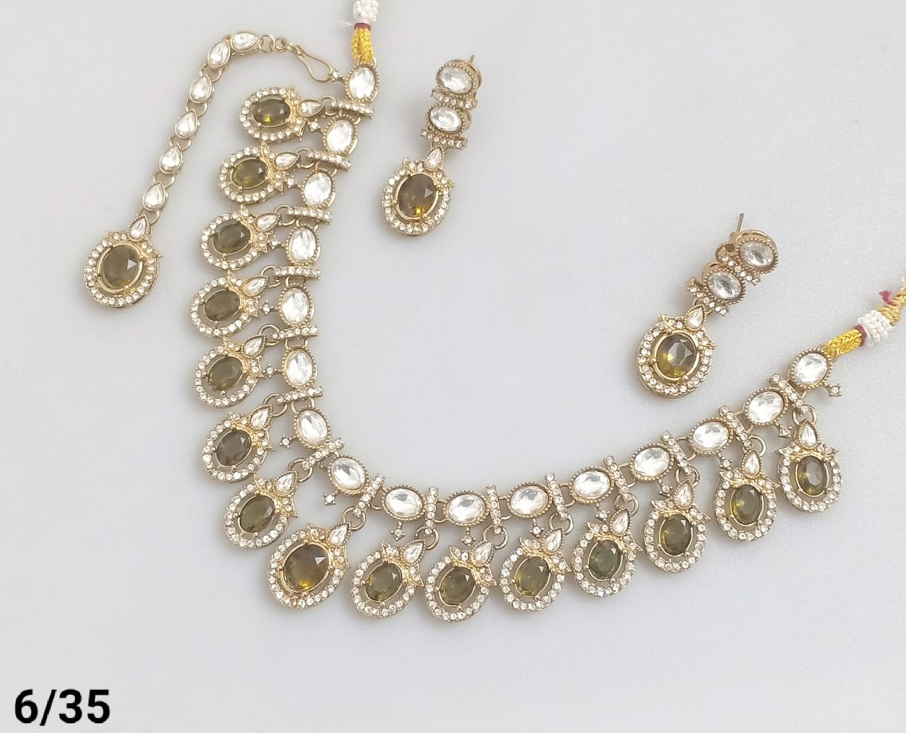 Royal Kundan-Style Necklace and Earring Set – Lucentemarket
