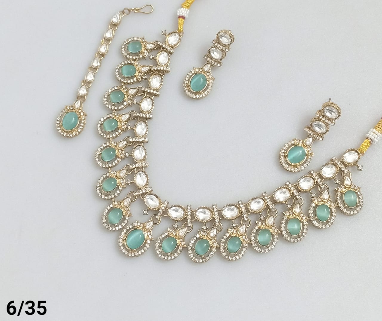 Royal Kundan-Style Necklace and Earring Set – Lucentemarket