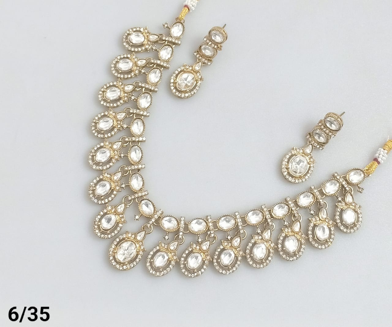Royal Kundan-Style Necklace and Earring Set – Lucentemarket