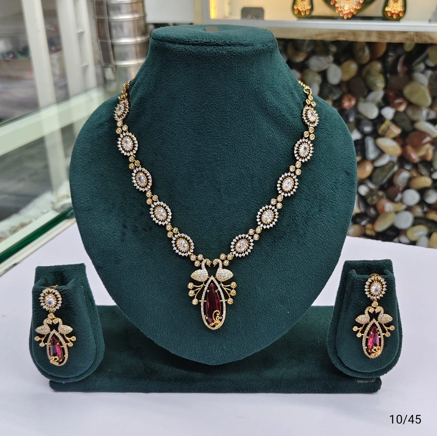 Antique Style Party Wear Jewelry Set – Necklace & Earrings