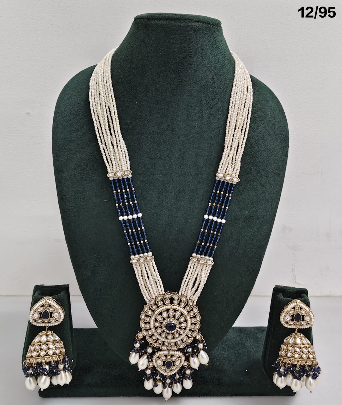Majestic Grace Antique Gold Plated CZ Long Necklace Set – Lucentemarket
