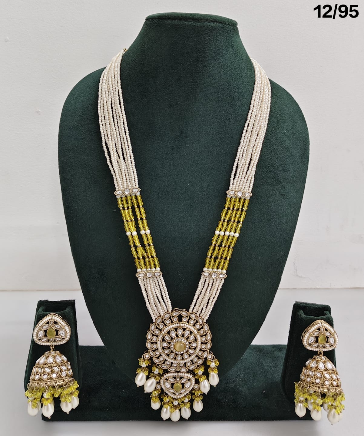 Majestic Grace Antique Gold Plated CZ Long Necklace Set – Lucentemarket