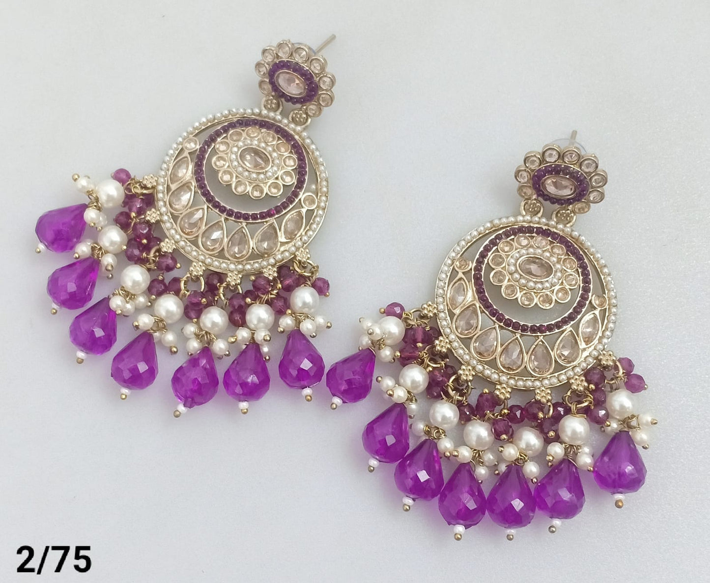 Elegant Circular Drop Earrings with Beaded Fringe Detailing