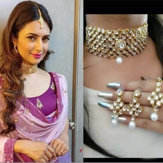 Gold Plated CZ Stone Jewellery Set