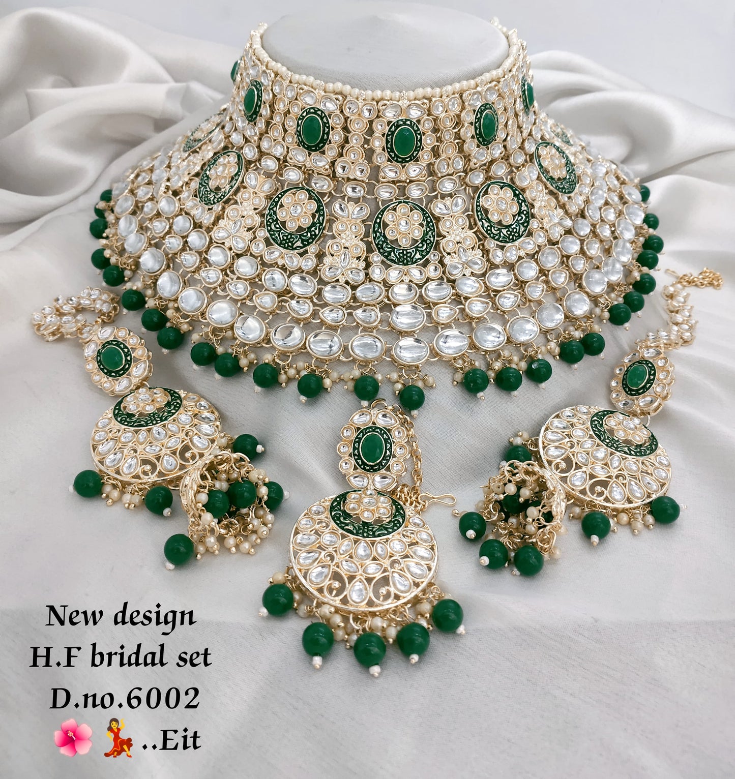 Gold Plated Kundan Stone Choker Jewellery Set