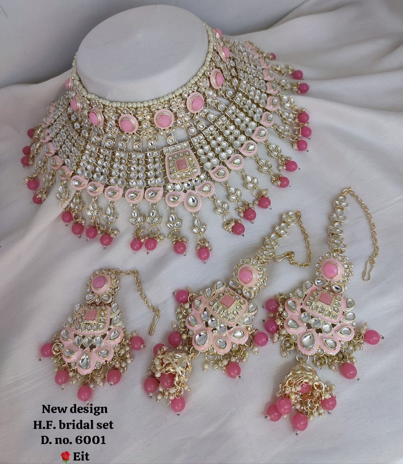 Gold Plated Kundan Stone Choker Jewellery Set
