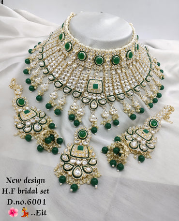 Gold Plated Kundan Stone Choker Jewellery Set