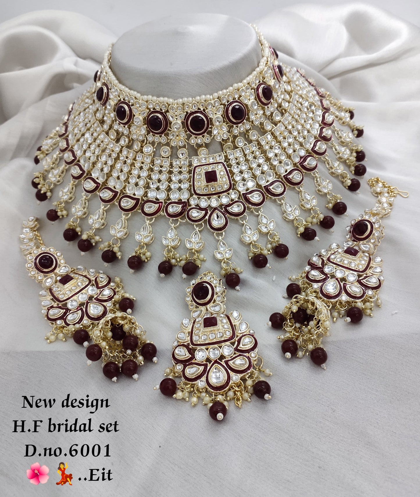 Gold Plated Kundan Stone Choker Jewellery Set