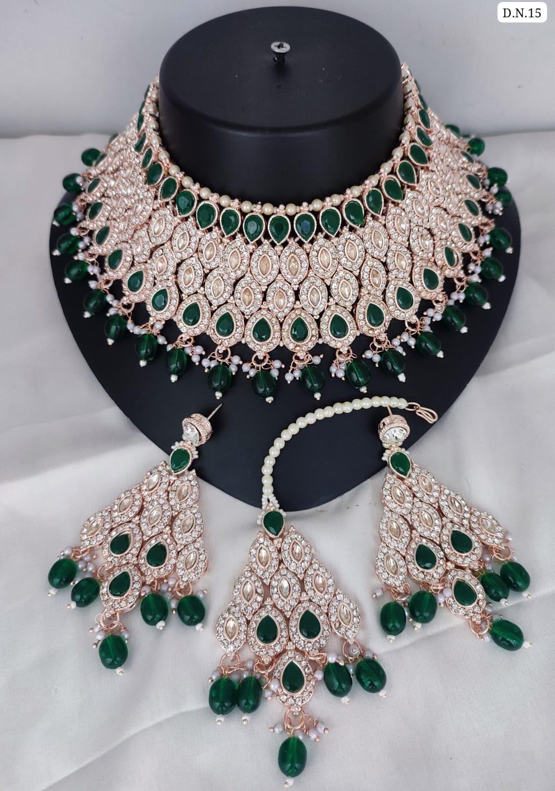 Choker Rose Gold Plated Jewellery Set
