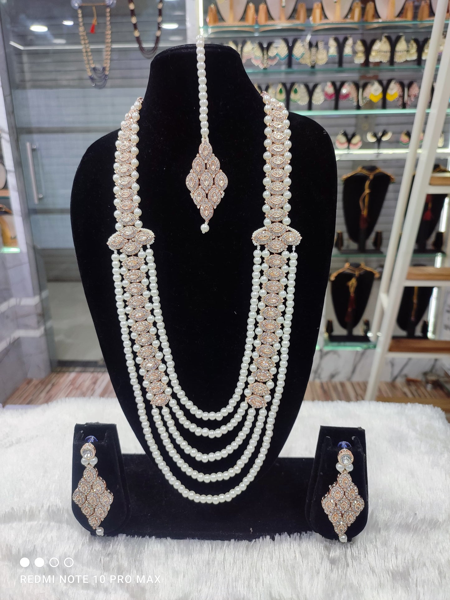 Fashionable Rose Gold Plated Jewellery Set