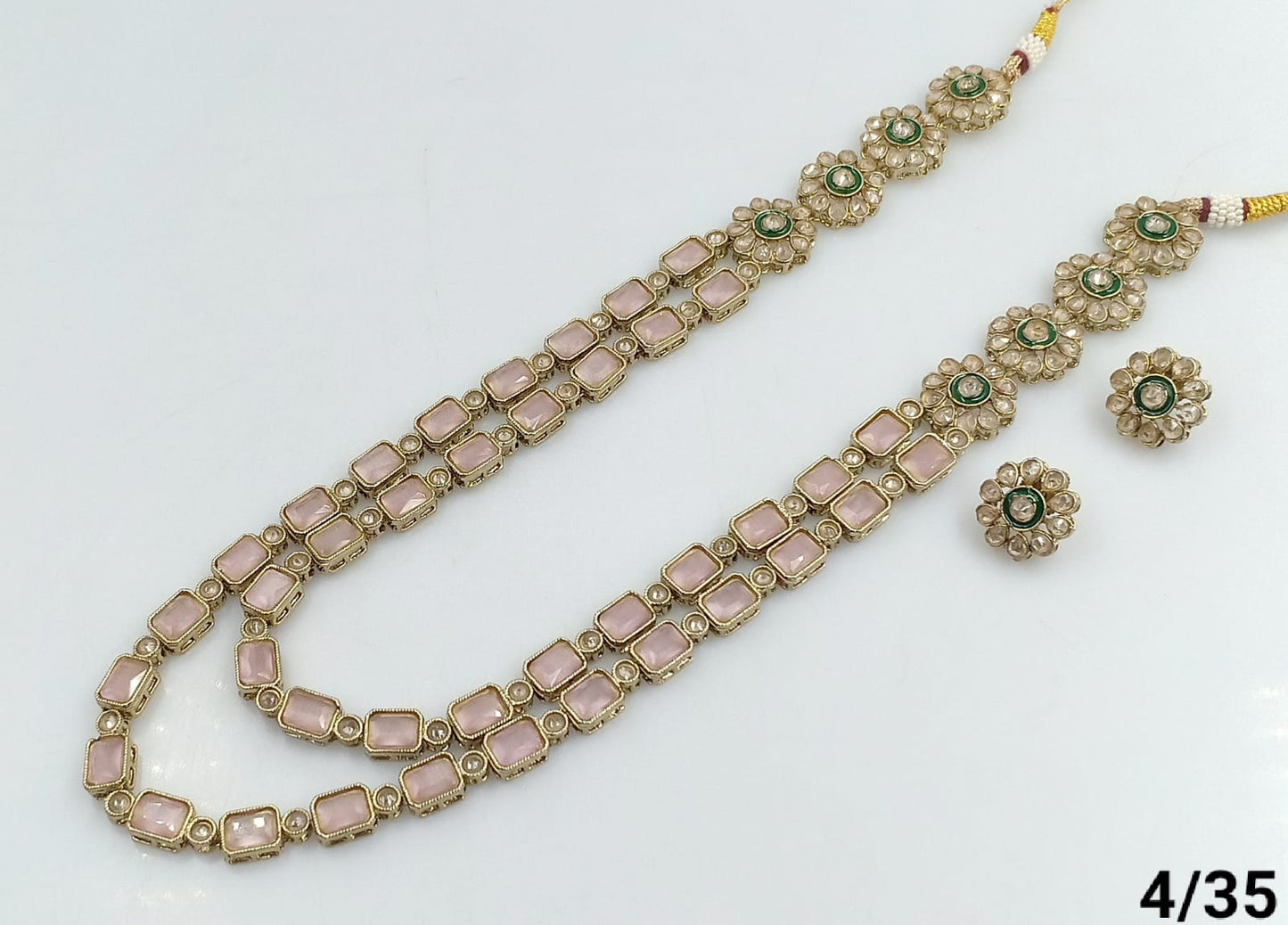 Antique Gold Plated Long Jewellery Set