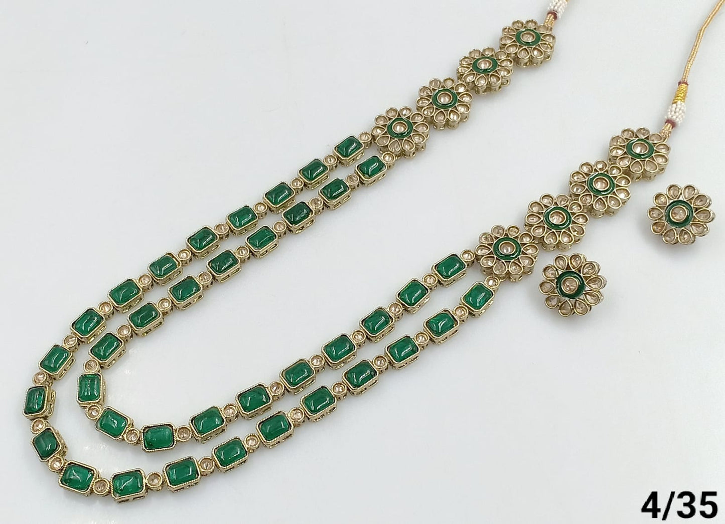 Antique Gold Plated Long Jewellery Set
