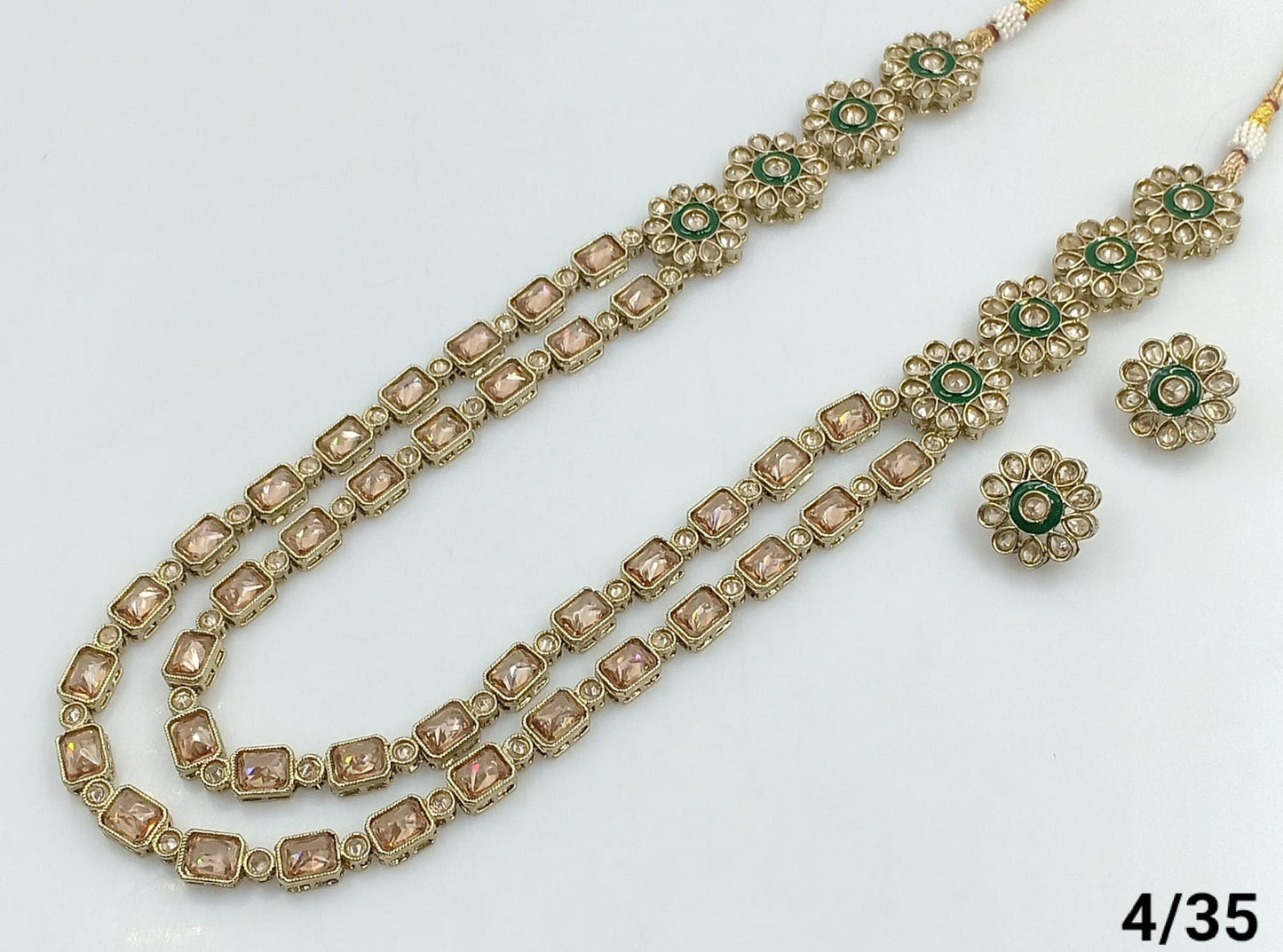 Antique Gold Plated Long Jewellery Set
