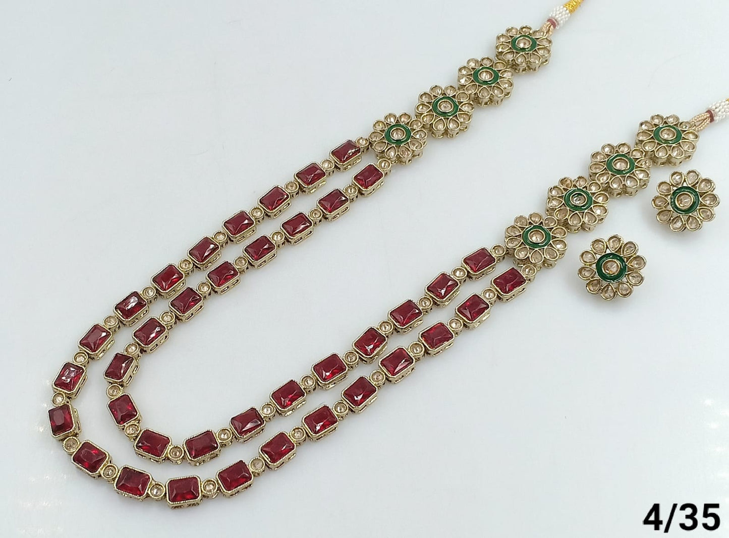 Antique Gold Plated Long Jewellery Set