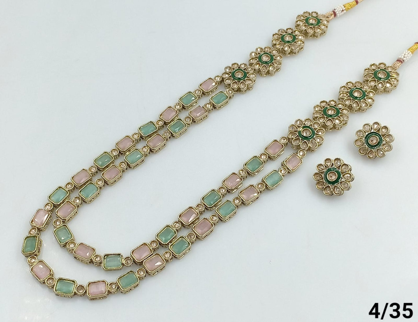 Antique Gold Plated Long Jewellery Set