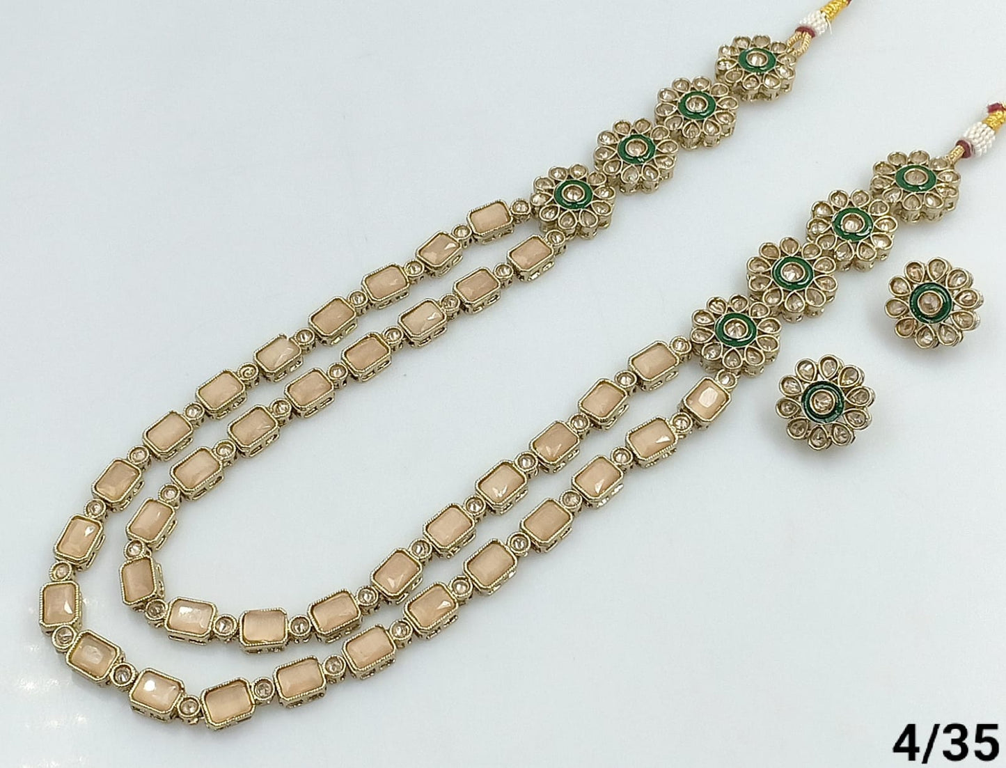 Antique Gold Plated Long Jewellery Set