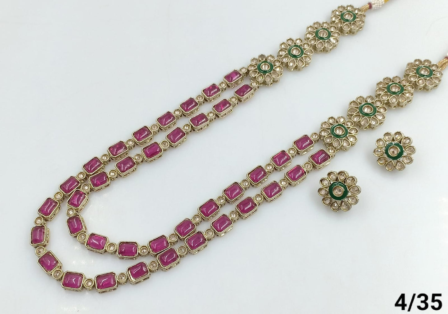 Antique Gold Plated Long Jewellery Set
