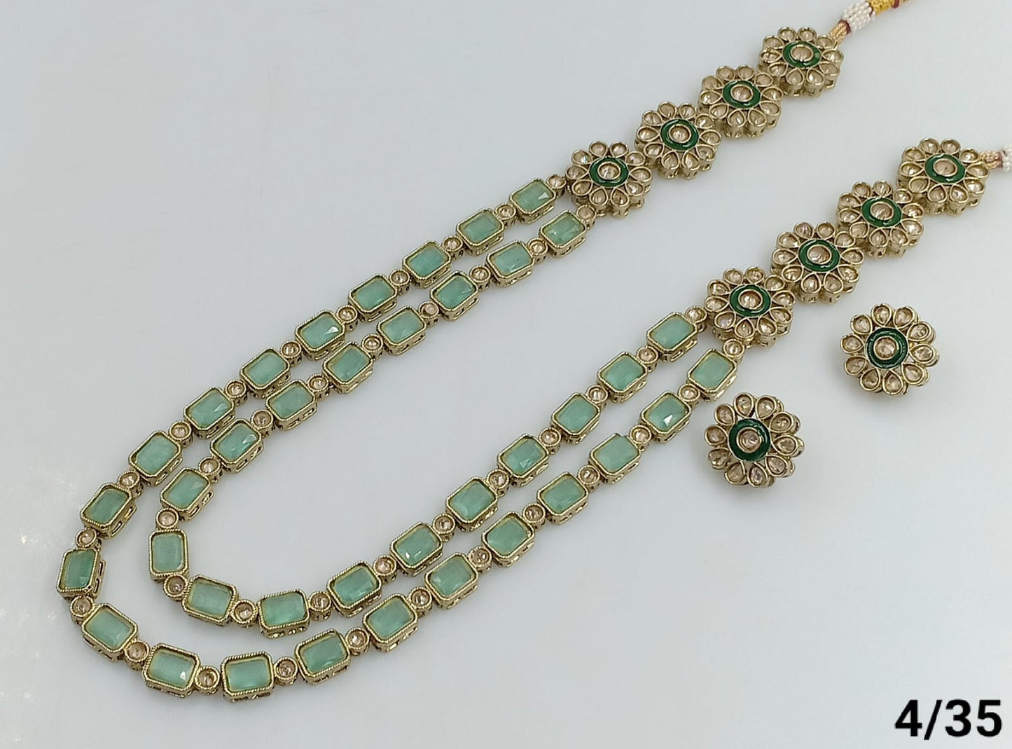 Antique Gold Plated Long Jewellery Set