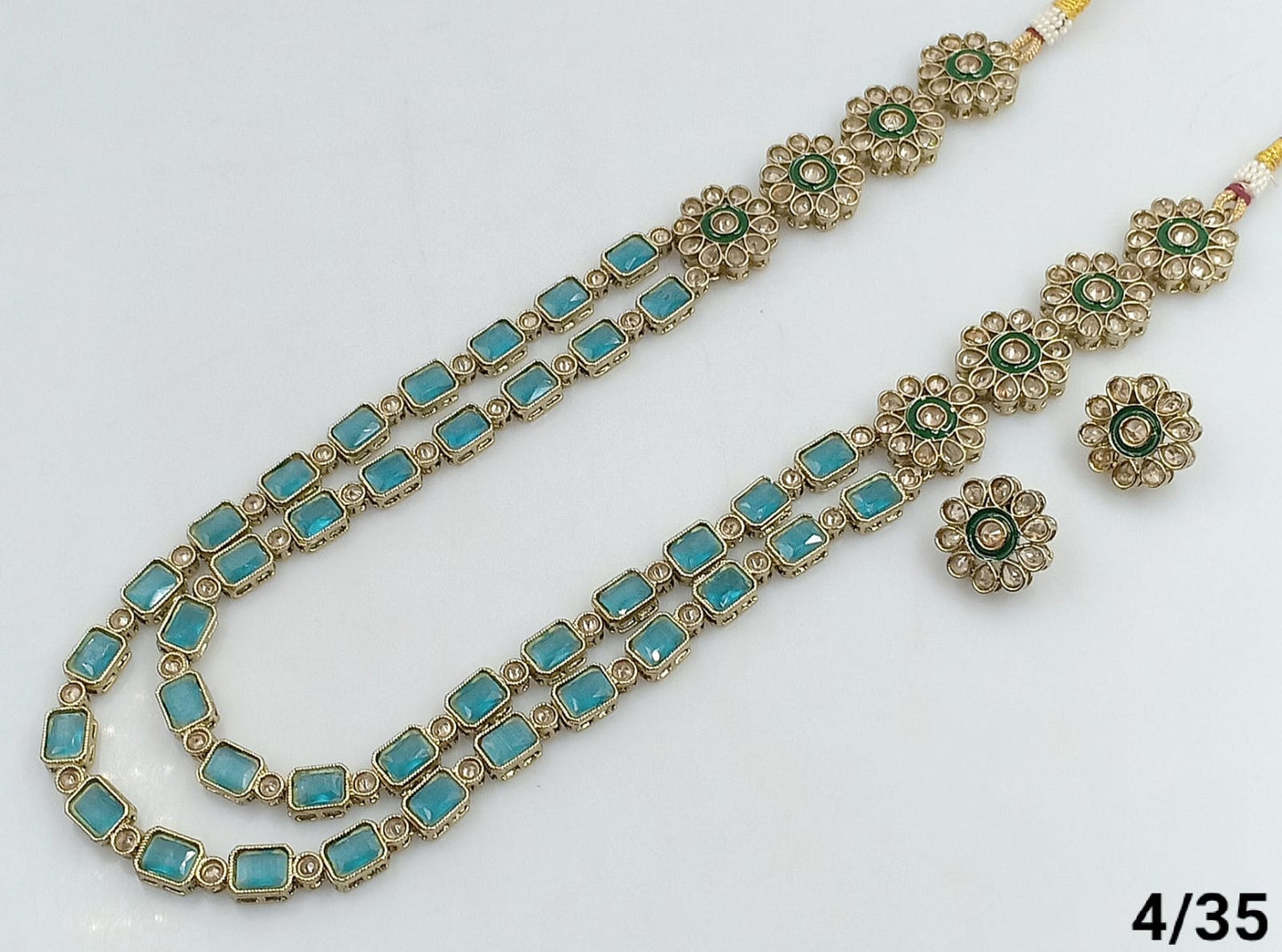 Antique Gold Plated Long Jewellery Set