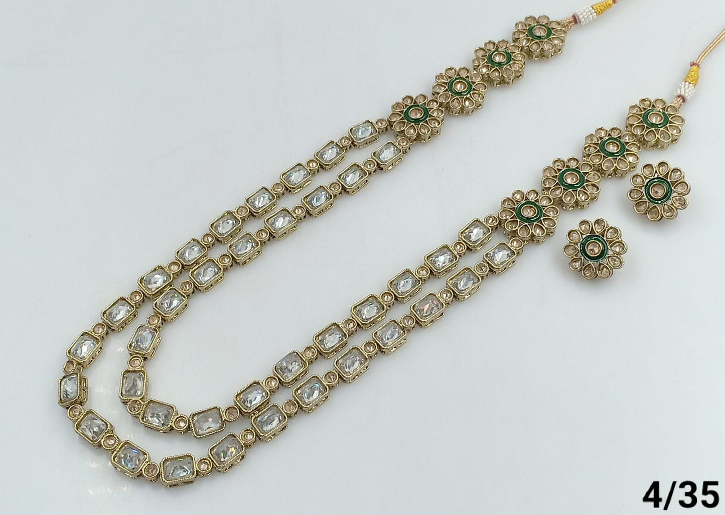 Antique Gold Plated Long Jewellery Set