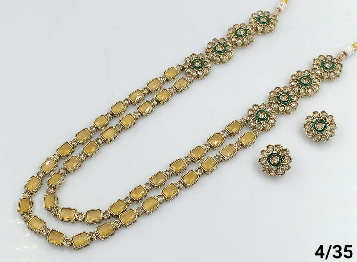 Antique Gold Plated Long Jewellery Set