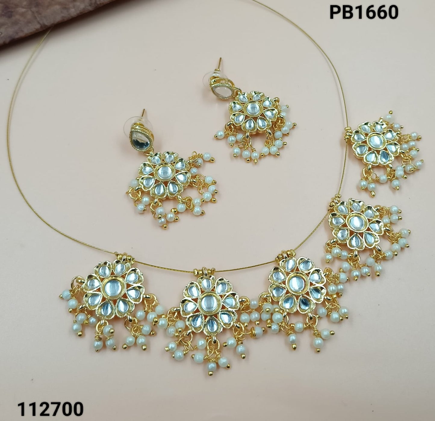 Gold Plated Choker Jewellery Set