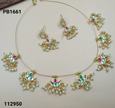 Gold Plated Choker Jewellery Set