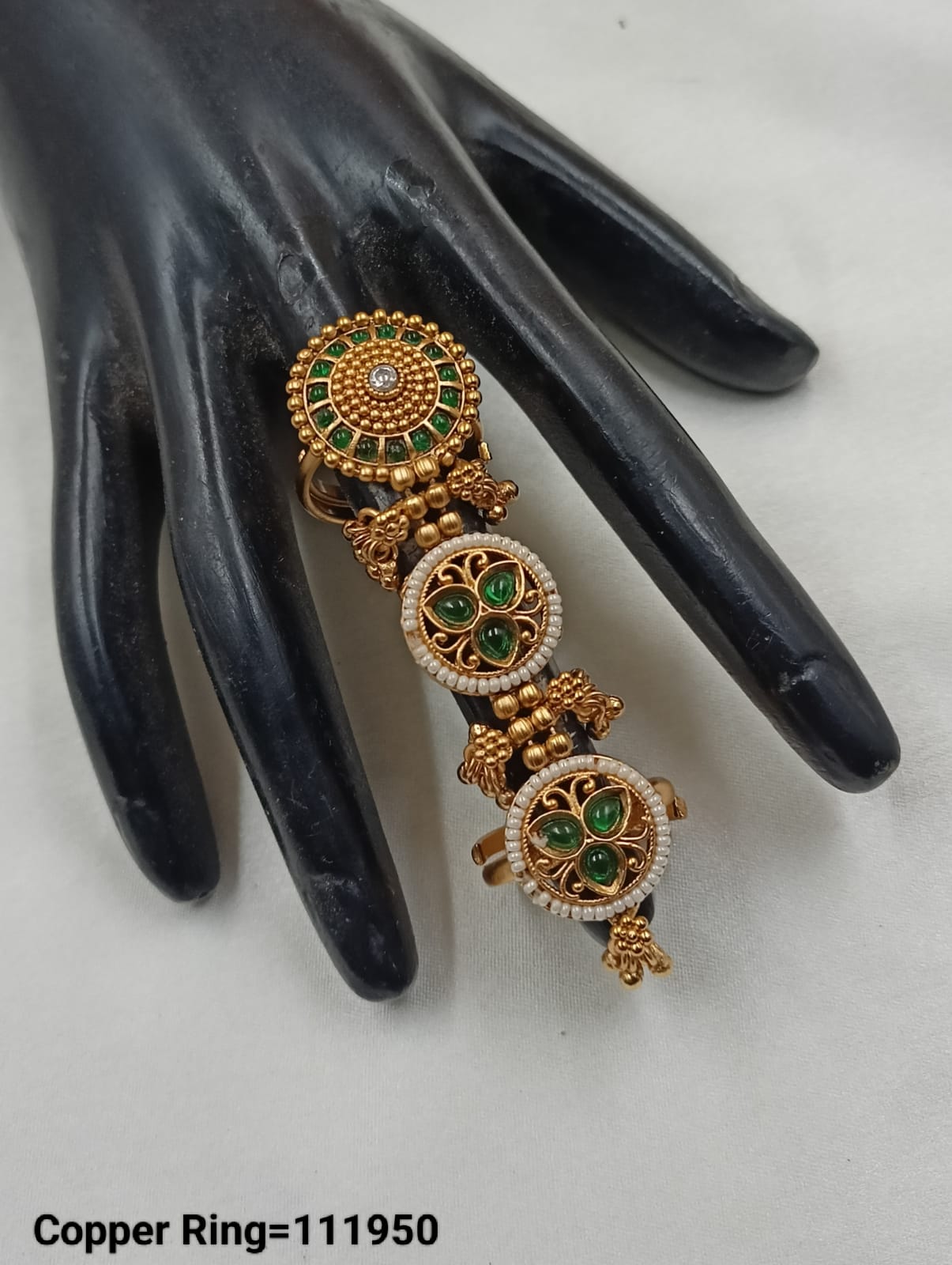 Gold Plated Traditional Copper Ring