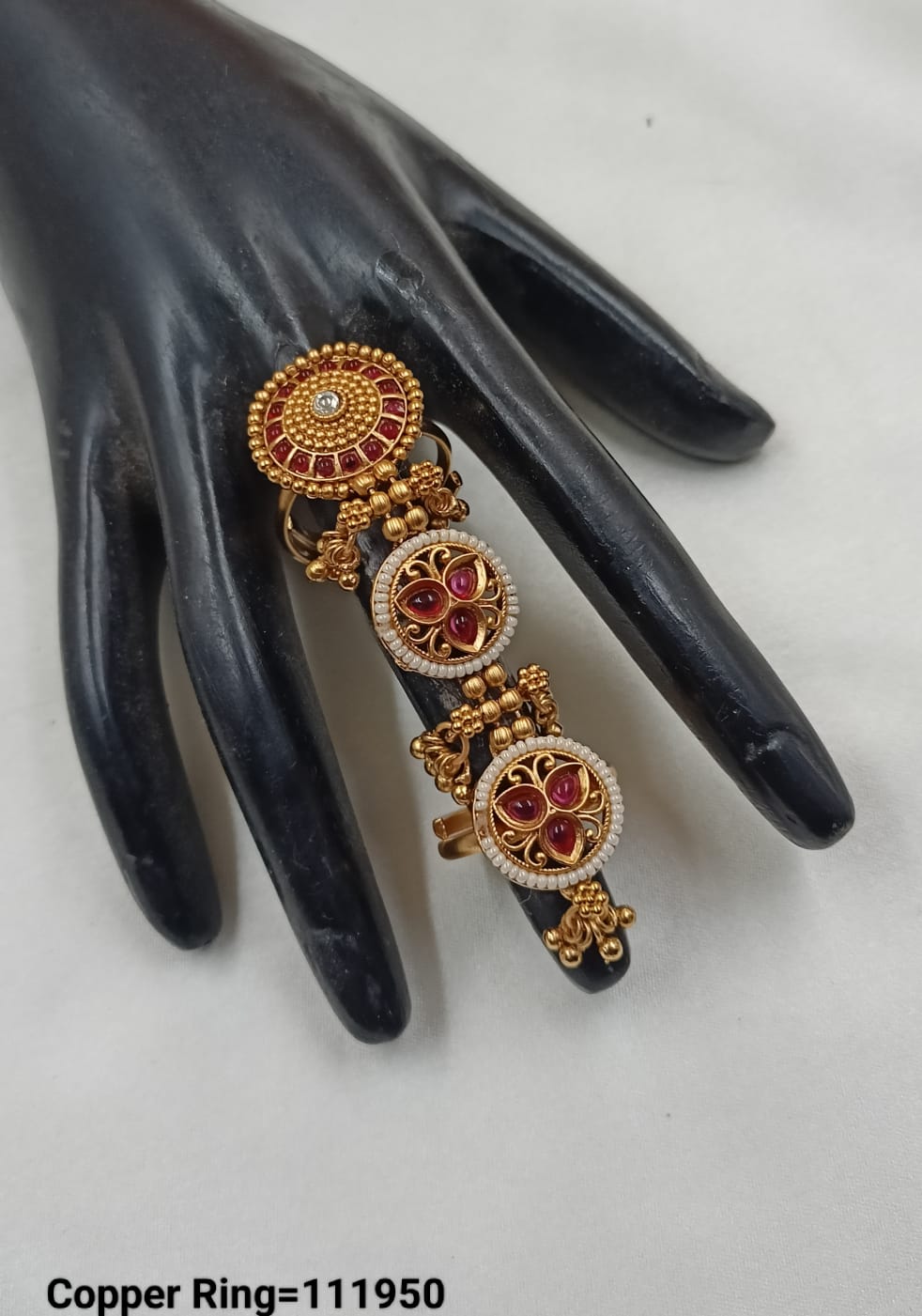 Gold Plated Traditional Copper Ring