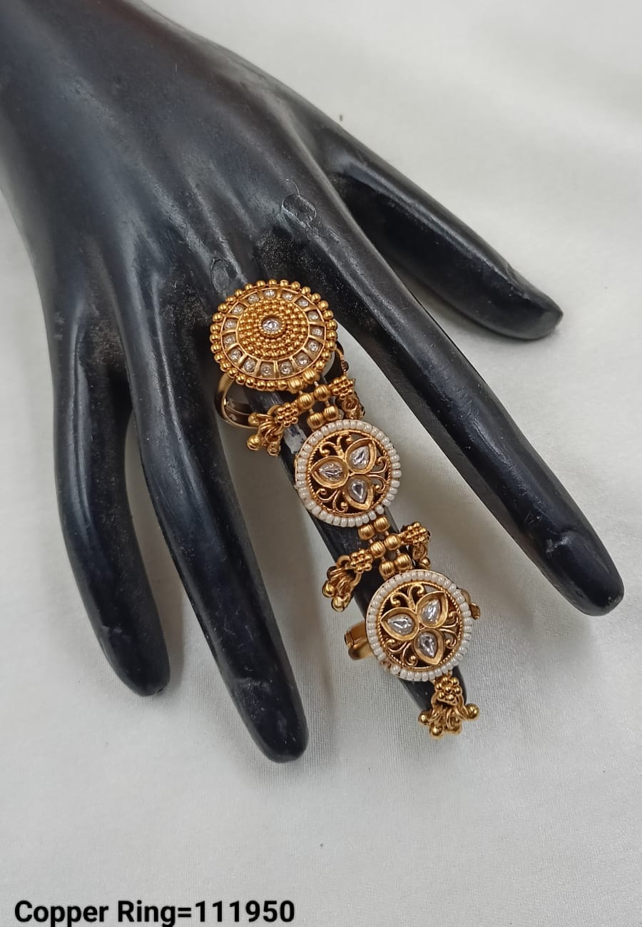 Gold Plated Traditional Copper Ring