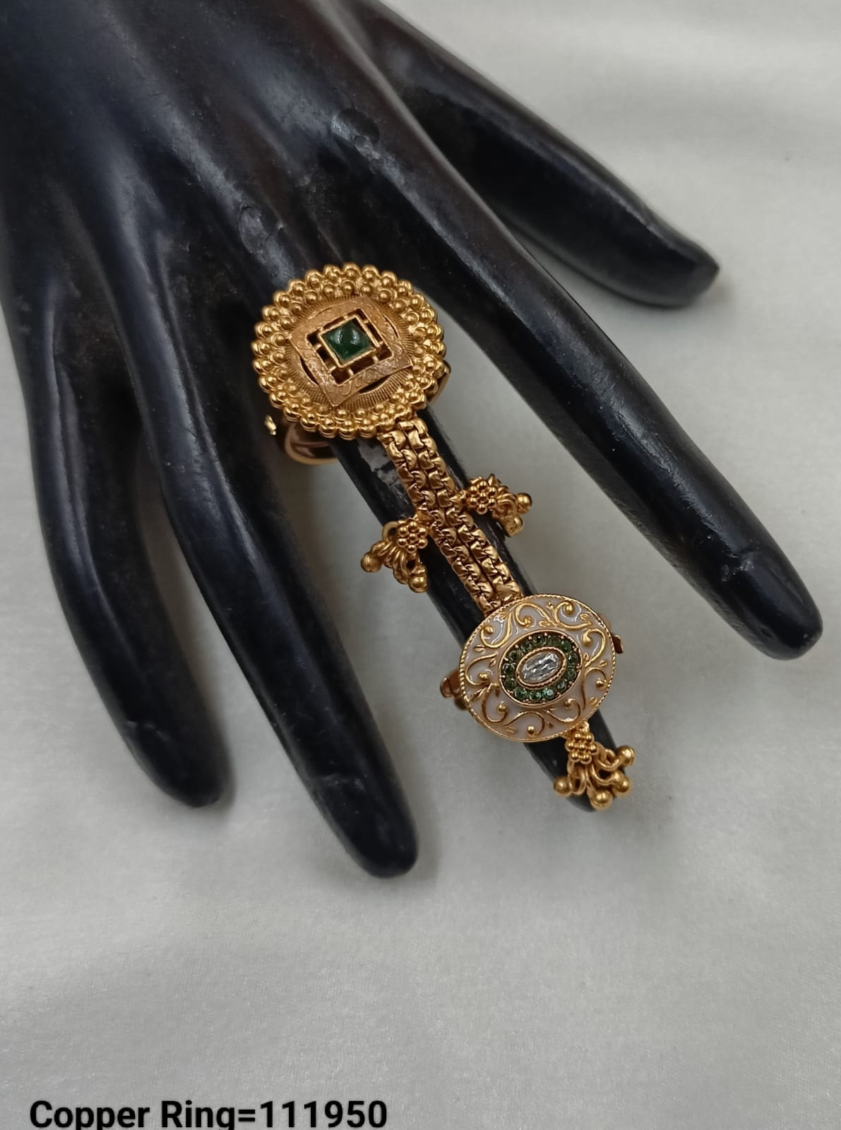 Gold Plated Traditional Copper Ring