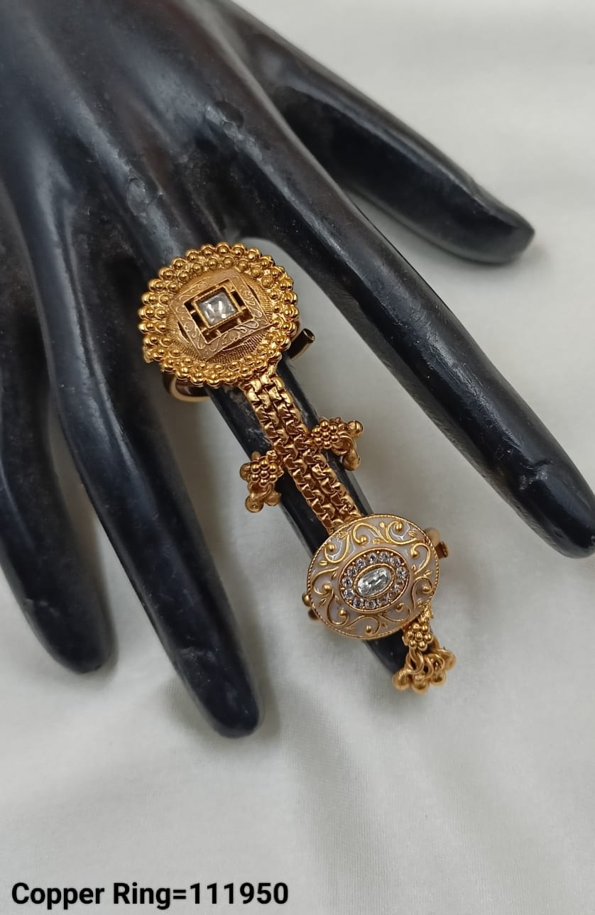 Gold Plated Traditional Copper Ring