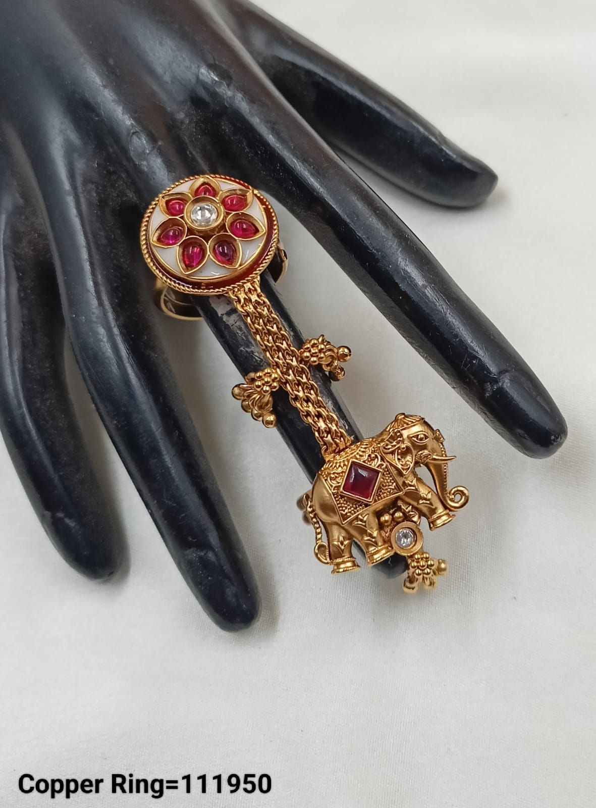 Gold Plated Traditional Copper Ring