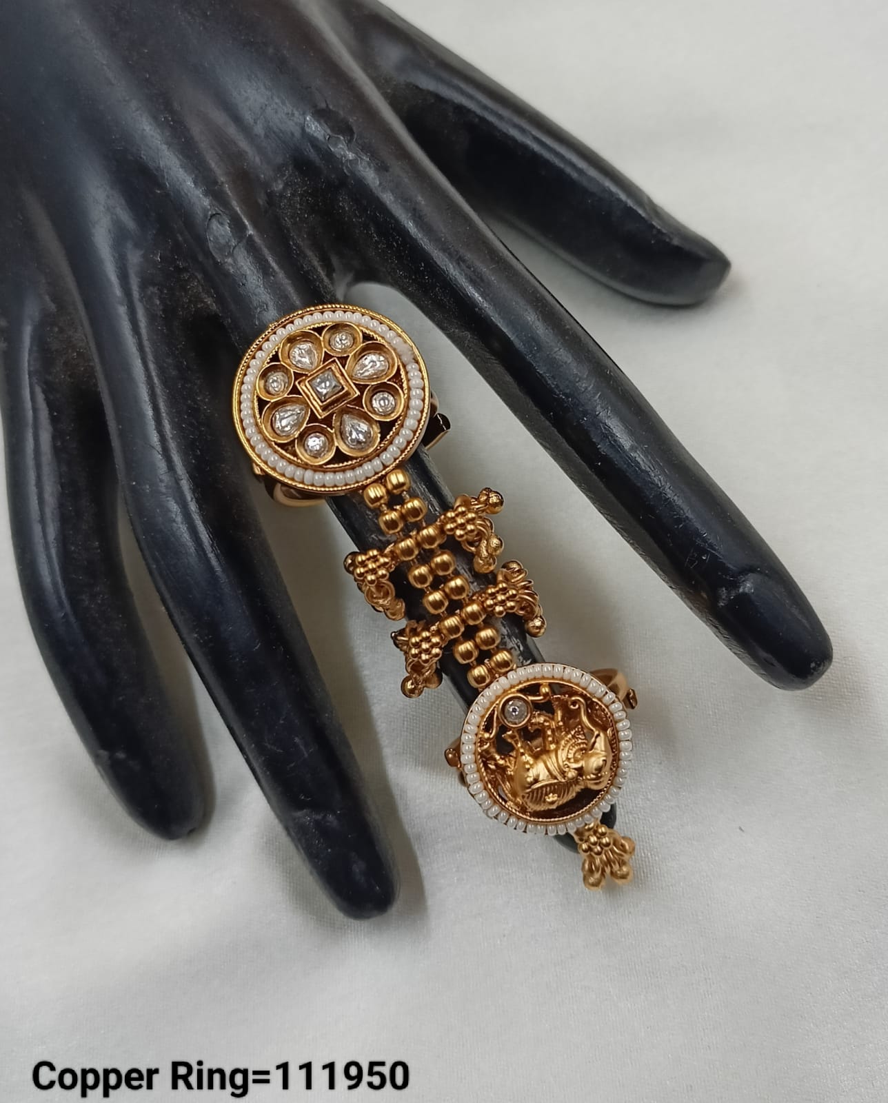 Gold Plated Traditional Copper Ring