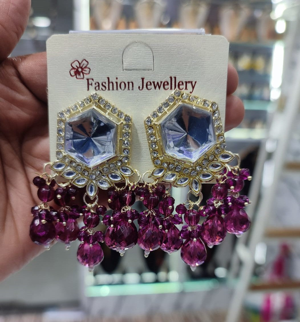 Gold Plated Fashion Earrings