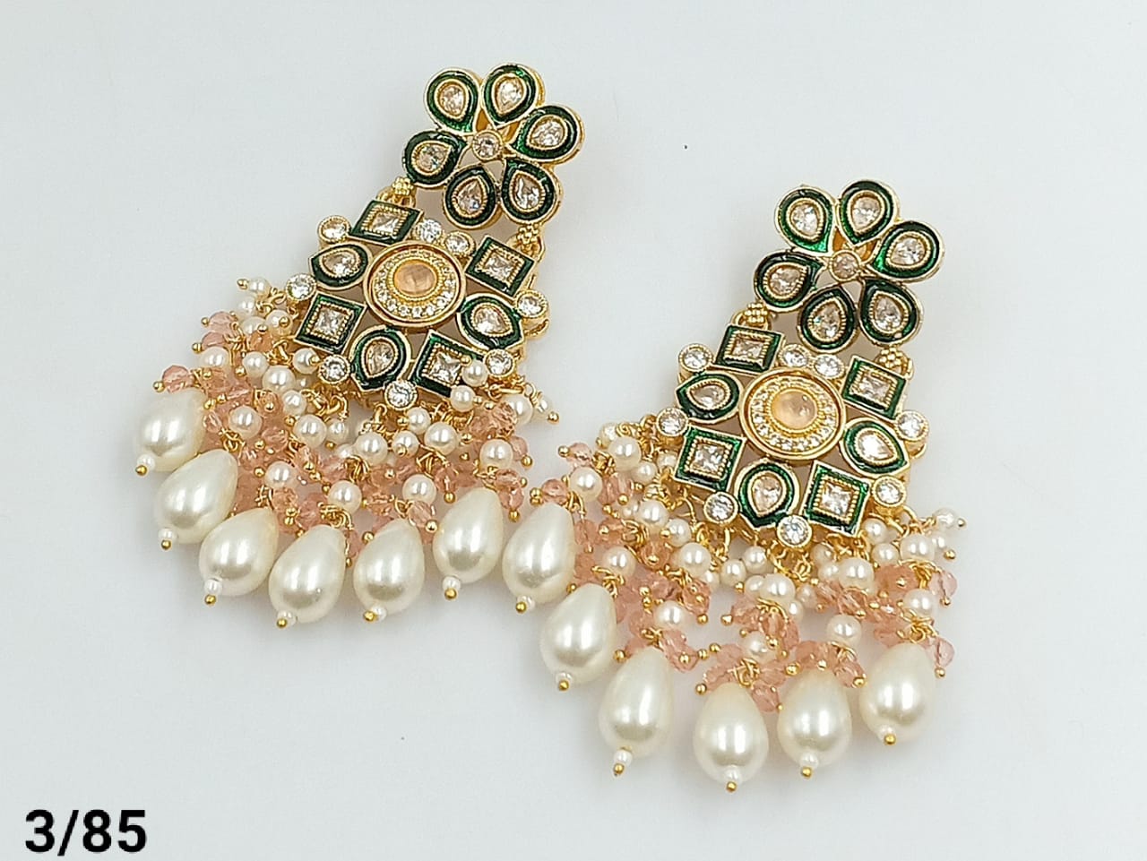 Gold Plated Kundan Stone Earring