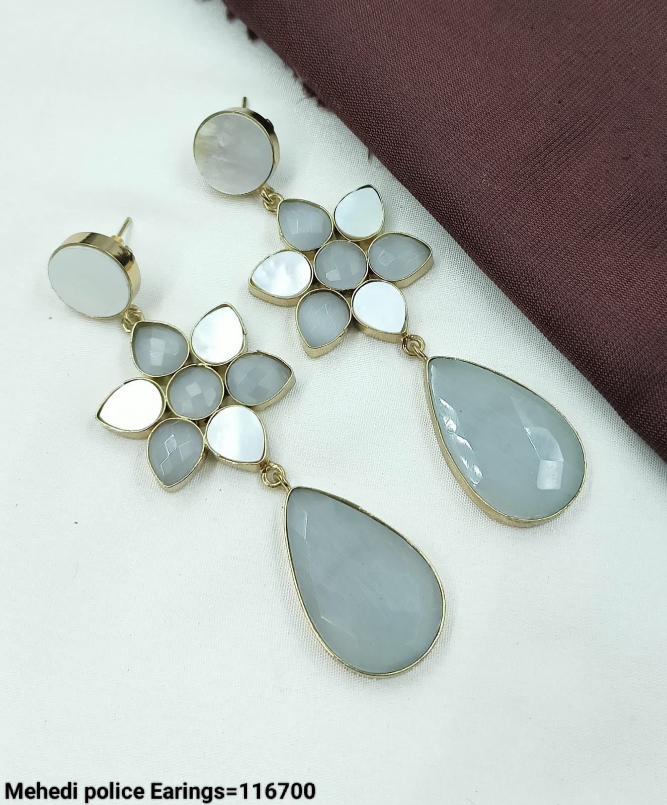 Petal Cluster Drop Earrings - Lucentemarket