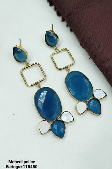 Geometric Bloom Statement Earrings