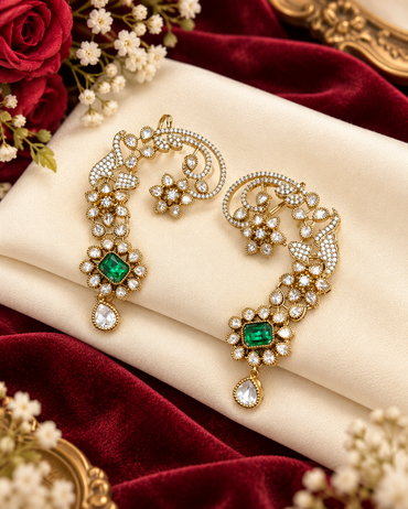 Statement Kundan Ear Cuff Earings