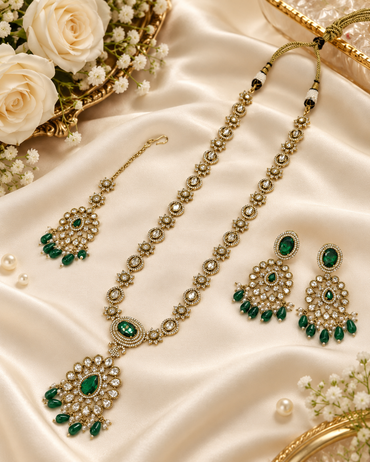 Royal Heritage Kundan Long Haram Set